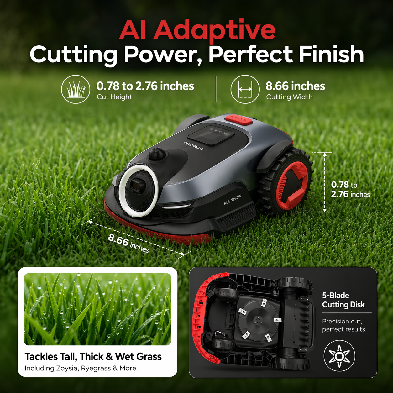 KEENMOW K1 Robotic Lawn Mower